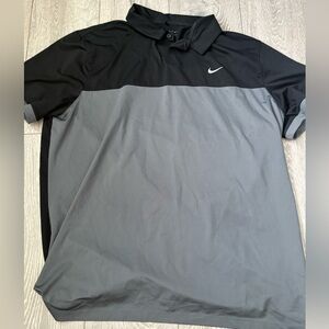 Nike Men's Golf Polo Shirt in Black and Gray